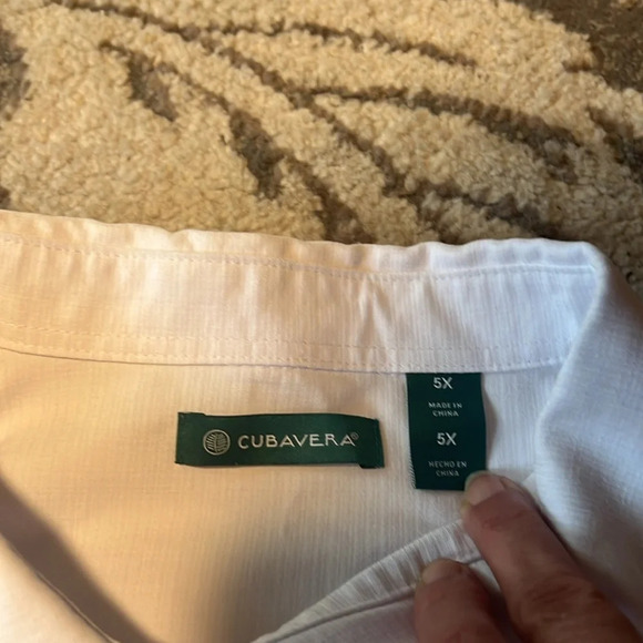Cubavera 5XL button front shirt. Dressy or casual. Like new. - Picture 4 of 5